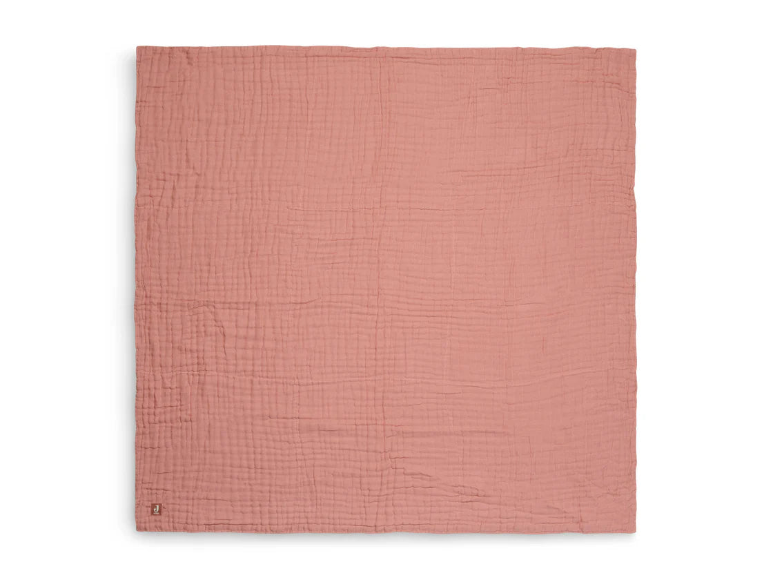 Dekentje wrinkled cotton 75x100 / roze