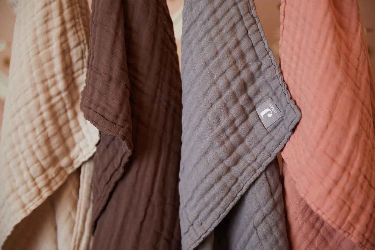 Dekentje wrinkled cotton 75x100 / roze