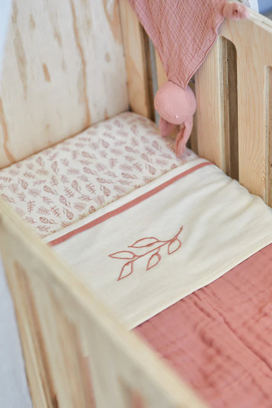 Dekentje wrinkled cotton 75x100 / roze